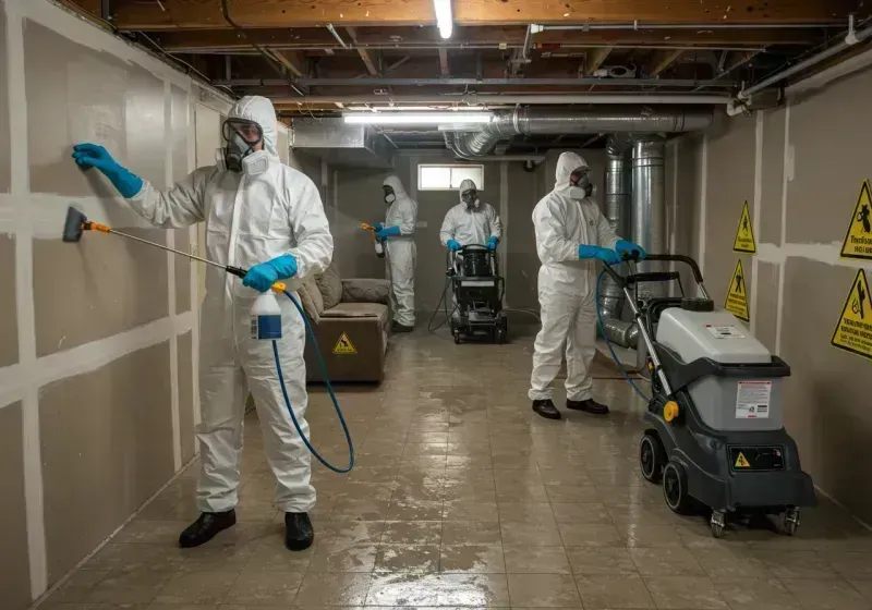 Basement Moisture Removal and Structural Drying process in Ford County, IL